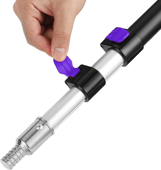 Bates- ‎Telescoping Pole, 2.4 to 6 Ft Long, Black & Purple, Paint Roller Extension Pole for Painting