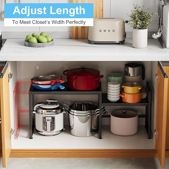 44.3 Inches Expandable Metal Storage Shelves