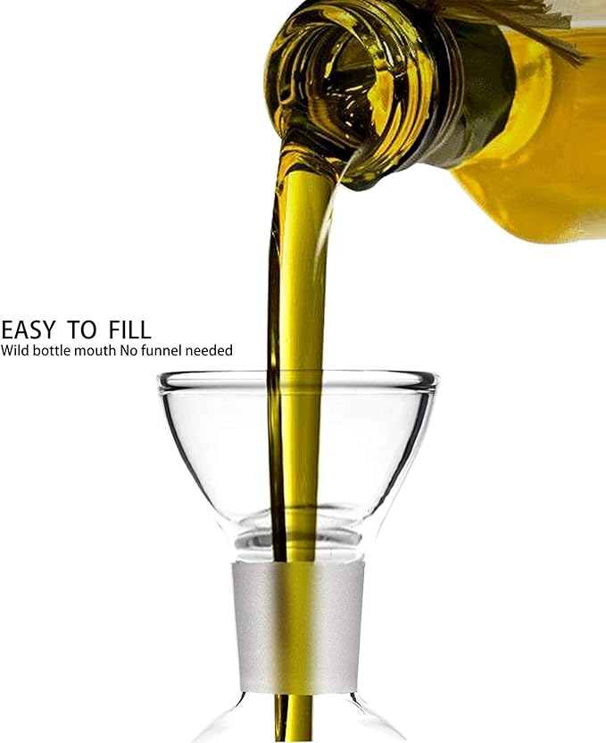 HAIZEEN 5 oz / 150ml Olive Oil Dispenser with Non Drip Spout, Perfect for Kitchen, BBQ & Bathroom