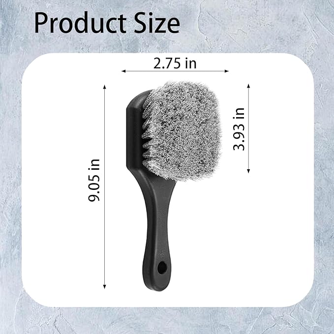 10-Piece Heavy-Duty Scrub Brushes Set with Bird Bath Scrubber and Crevice Tools for Outdoor, Kitchen, Bathroom, Tire & Wheel(Yellow)