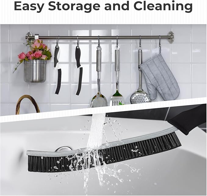 TQRR Cleaning Brush-Hard Crevice Cleaning Brushes, Multifunctional Window Groove Brushes, Grout Brush, Cleaning Tool for Bathroom, Kitchen, Toilet, Tile, Sink, Home (6, Green)