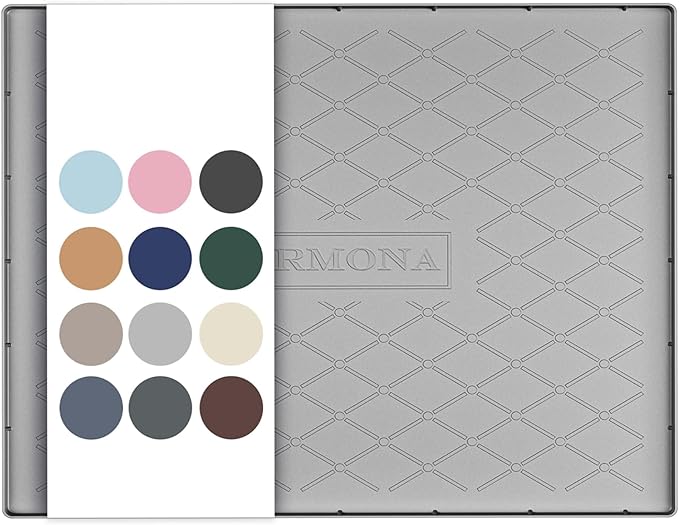 28" x 19" Waterproof Silicone Mat in Multiple Sizes & Colors, Light Grey