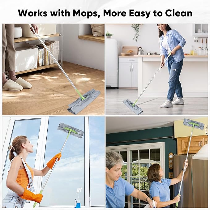 HOMEXCEL Microfiber Glass Cleaning Cloths 6 PK, Lint Free Streak Free, Reusable Microfiber Magic Cleaning Cloth for Cleaning Windows, Glasses, Mirrors