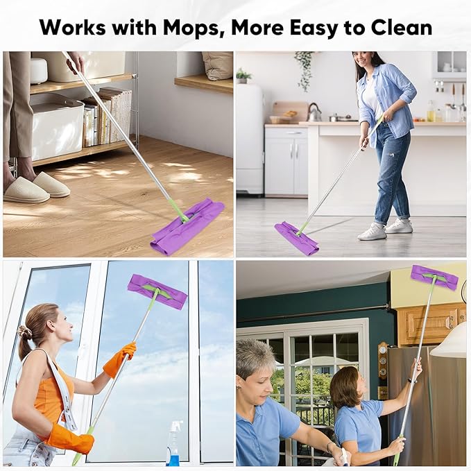 HOMEXCEL Microfiber Glass Cleaning Cloths 6 PK, Lint Free Streak Free, Reusable Microfiber Magic Cleaning Cloth for Windows, Glasses, Mirrors, Screens