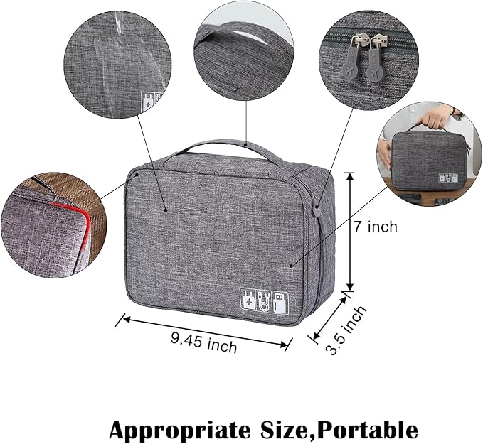 Organizer Case Small Electronic Devices USB Charger Accessories Mouse Phone Cable SD Power Bank Earphone