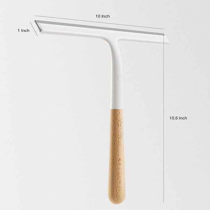 Silicone Shower Squeegee for Glass & Doors, Diveotree Multi-Purpose Squeegee for Bathroom Shower/Windows/Glass/Door