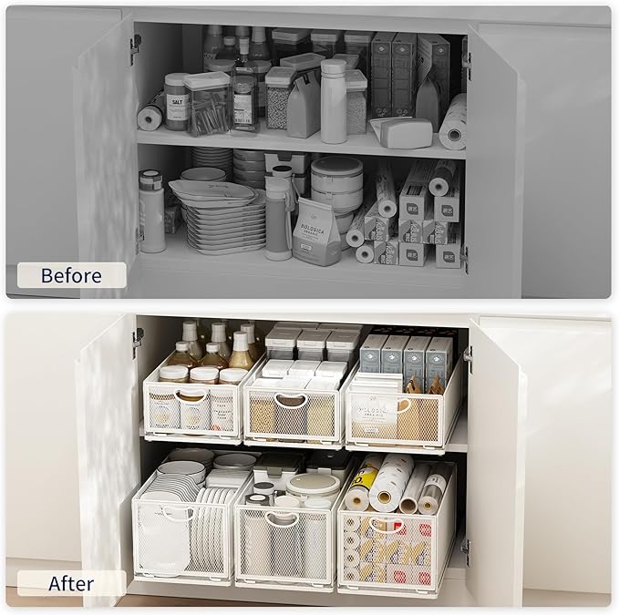Pull Out Cabinet Organizer, 9.6" W x 11.8" D x 8.4" H