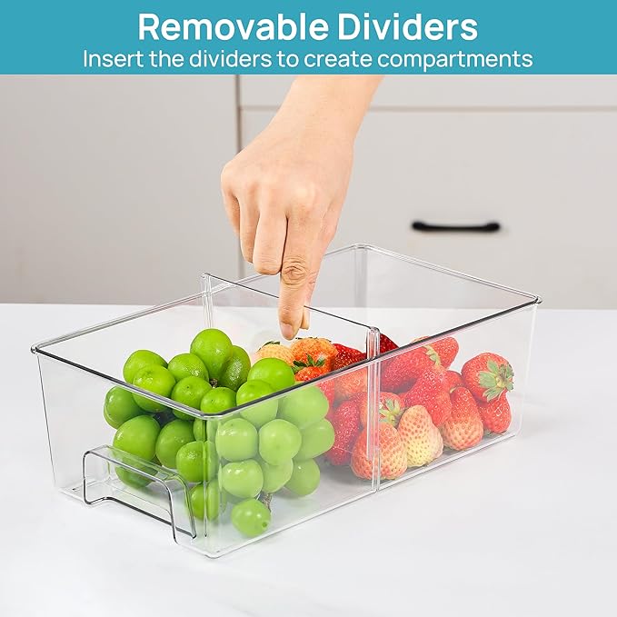 Clear Stackable Storage Drawers Set of 5