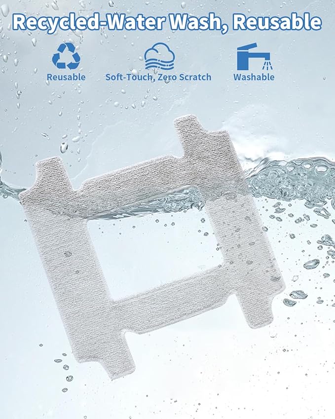 Window Cleaner Robot Replacement Cloths (8-Pack) - Sticky, Easy - Install for Spotless Windows - for YW769