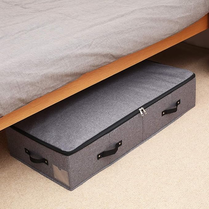 Extra Length Under Bed Storage Organization Containers for Shoes, Clothing