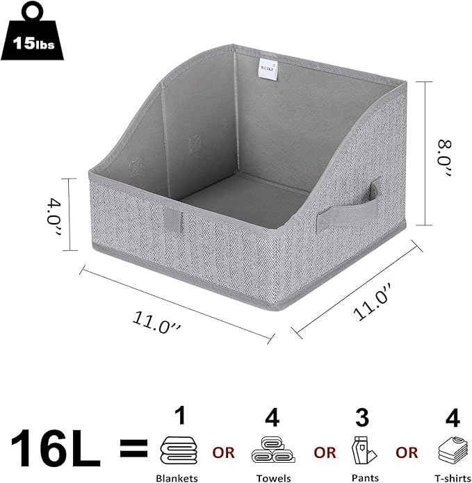 3 Pack Large Closet Storage Bins