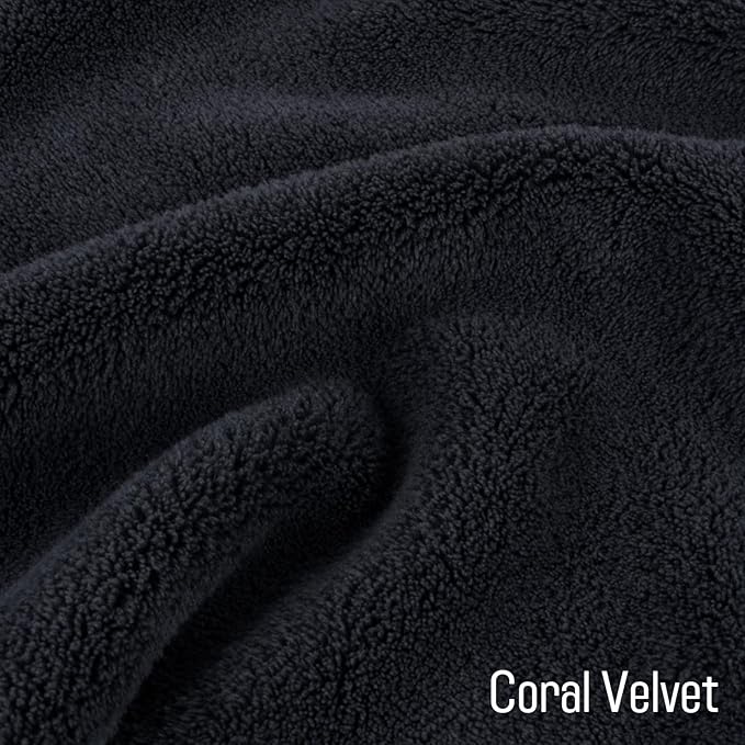 SINLAND Absorbent Coral Velvet Washcloth Ultra Soft Microfiber Face Towels 12 x 12 inch Multi-Purpose Face Cloths for Household and Sport