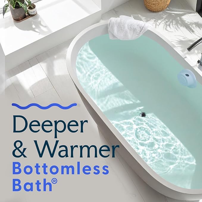 SlipX Solutions Bottomless Bath, Essential Overflow Drain Cover for Bathtub, Best Bath Accessories for Women