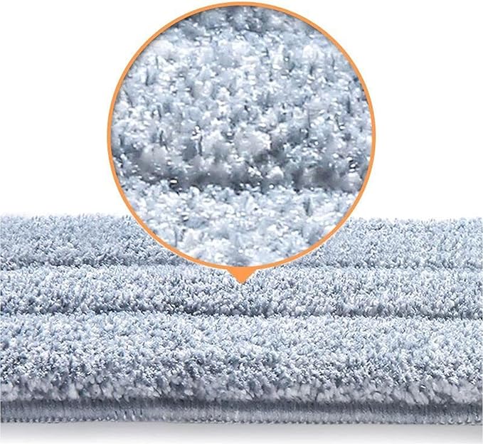 10 Pack 13 * 4.9" Generic Mop Pads Mop Head Refill Washable Wet/Dry Mops Flat Compatible with Most 11-13" Hook and Loop (Velcro) Flat Mops.System Floor Care System (10 Pack 13 * 4.9")