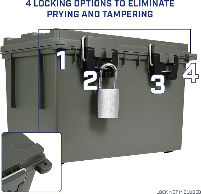 12774 XL Storage Bins With Lids, 2-Pack Stackable Storage Bins, Made in USA