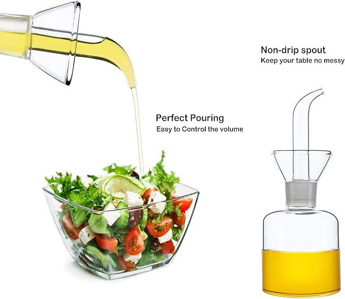 HAIZEEN 5 oz / 150ml Olive Oil Dispenser with Non Drip Spout, Perfect for Kitchen, BBQ & Bathroom