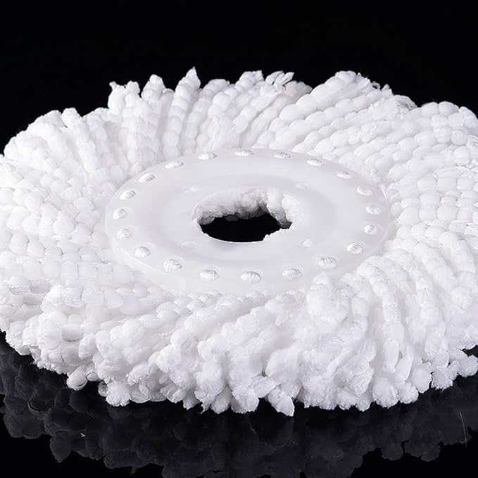 3 Pack Mop Head Replacement Spin Mop Replacement Head Microfiber Spin Mop Refills Easy Cleaning Round Shape Standard Size