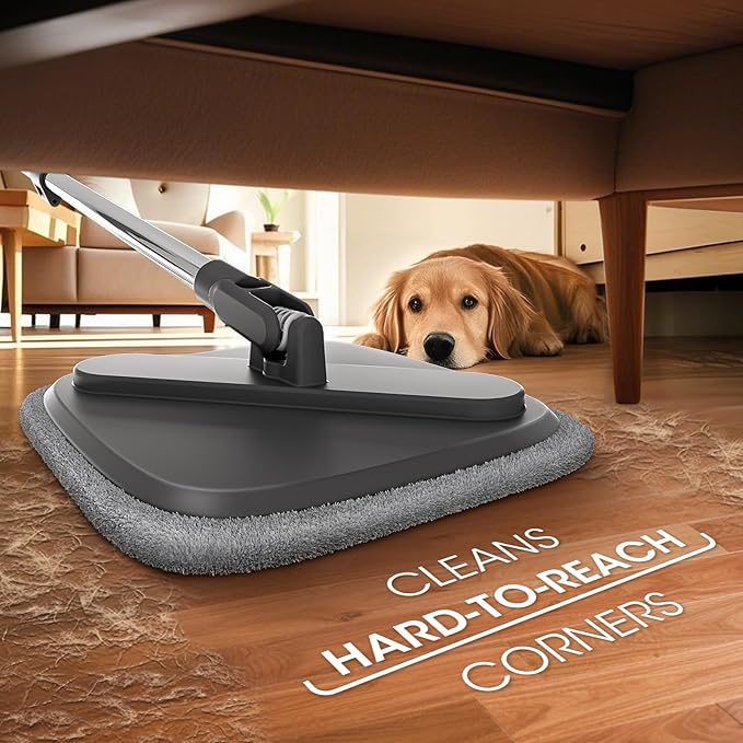 Mop and Bucket, Spin Mop with Separate Dirty Water System, Deep-Cleaning Mops for Floors, Versatile Mops for Walls