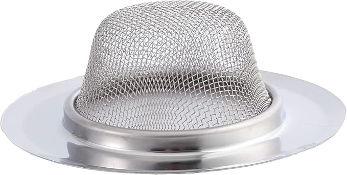 Mtsooning 2PCS Kitchen Sink Strainer, 3.5" Diameter Stainless Steel Drain Cover Stopper, Anti Clogging Garbage Disposal Catcher