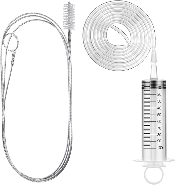 Gisafai 3 Pcs 59'' Refrigerator Cleaning Kit - Brush & Syringe