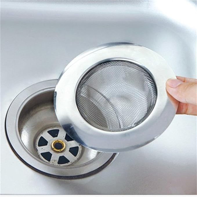 2 PCS Mesh Sink Strainer - Stainless Steel, 4.5" Diameter