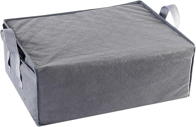 Storage Bins Storage Bags Closet Organizers Sweater Storage Clothes Storage Containers, 3pc Pack, Gray (G01)