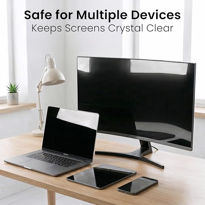 EVEO Screen Cleaner Spray - Large Screen Cleaner Bottle - TV Screen Cleaner, Computer Screen Cleaner, for Laptop, Phone, Ipad