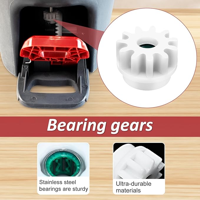 Mop Heads Replacements,Scrubber Head,Base and Pedal Bearing Replacement Combo Set for O-Cedar EasyWring 1-Tank System,Microfiber Mop Replace Head and Scrub Brush for Multi Surface Floor