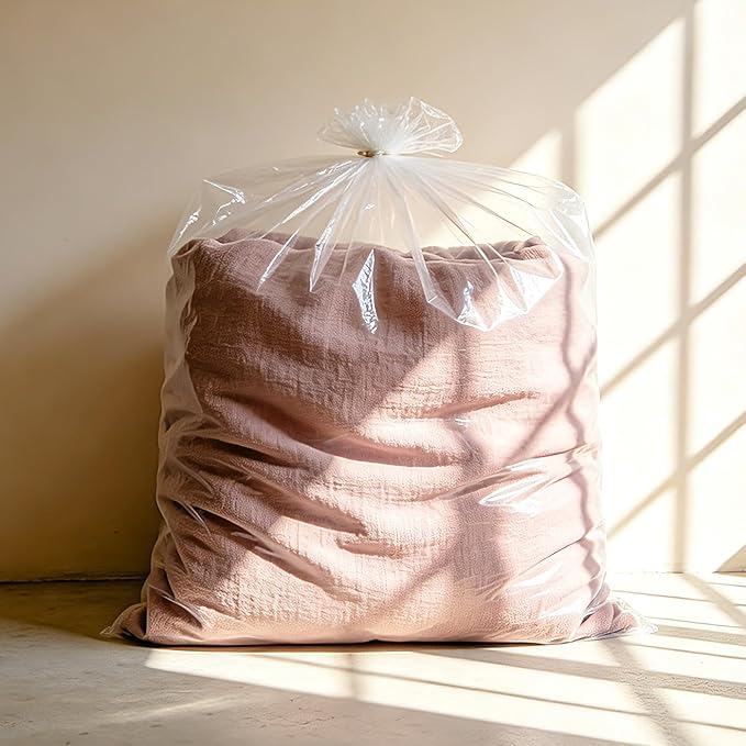 32x42 Inches Large Clear Plastic Storage Bags,Big Gaint Jumbo Huge Plastic Storage Bags for Blanket, Duvets, Pillows, Comforters and More 5 Pieces