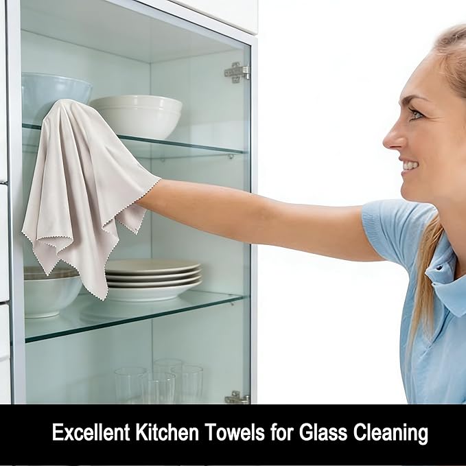Wine Glass Polishing Cloth Microfiber Cleaning Cloths Kitchen Towels Glassware Glasses Cups Lint Free Streak Free Spotless Shine