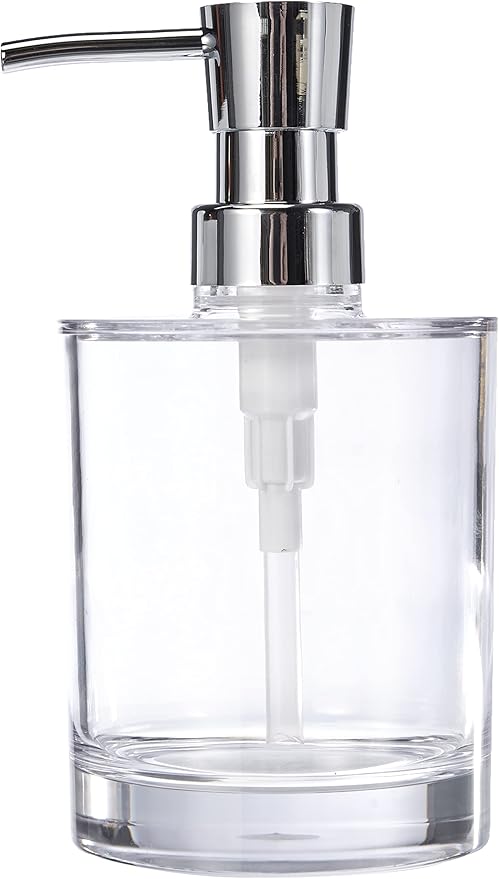 RIDDER Soap Dispenser Windows Transparent, Acryl, 8.3 x 8.3 x 15.8 cm
