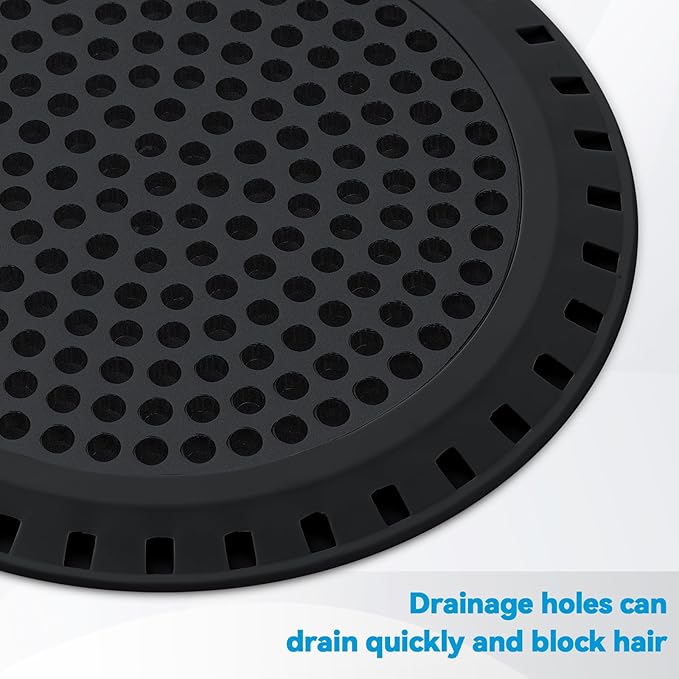 Shower Drain Hair Catcher,Aluvor Shower Drain Cover Bathtub Drain Strainers Weighted Metal Hair Trap Stopper Sink Drain Protector Filter Bathroom Flat