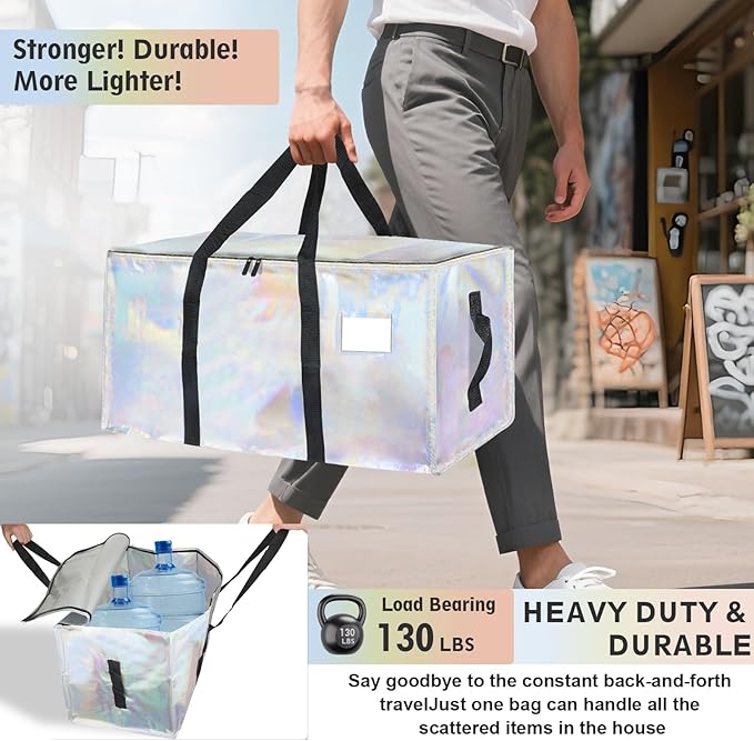 12 Pack-Extra Large Heavy Duty Moving Bags, Shiny Color