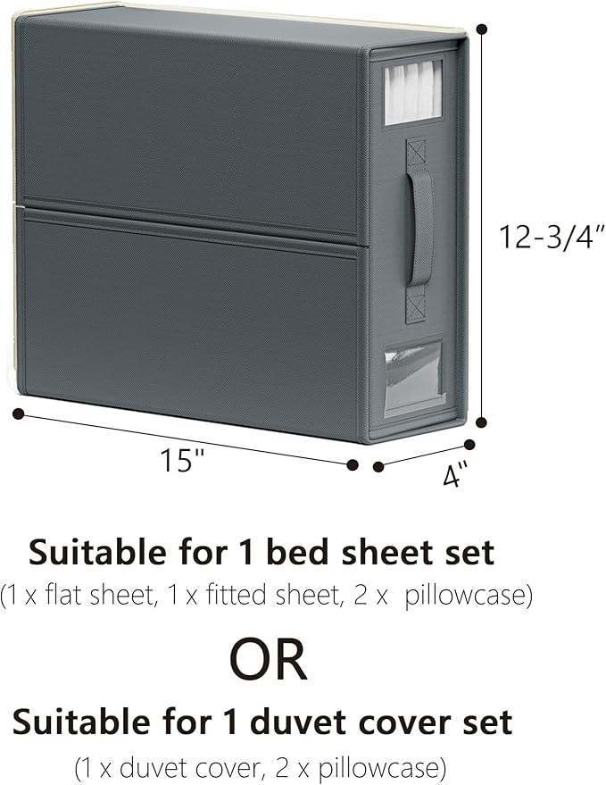 SheetCube Bed Sheet Organizers and Storage 6 Pack