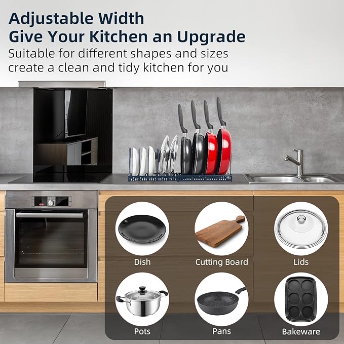 Expandable Pot and Pan Organizer