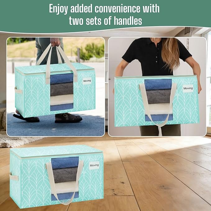8 Pack Heavy Duty Moving Bags, Evergreen, 8 Pack