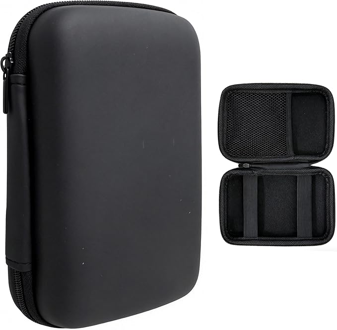Charger Case,Mini Cable Organizer Cases,Pouch Case Bag,Small Charger Organizer,Waterproof Travel Storage Carrying Bag for USB Drives,Power Adapter,Earphones,Cords etc,Rectangle,Black Bigger