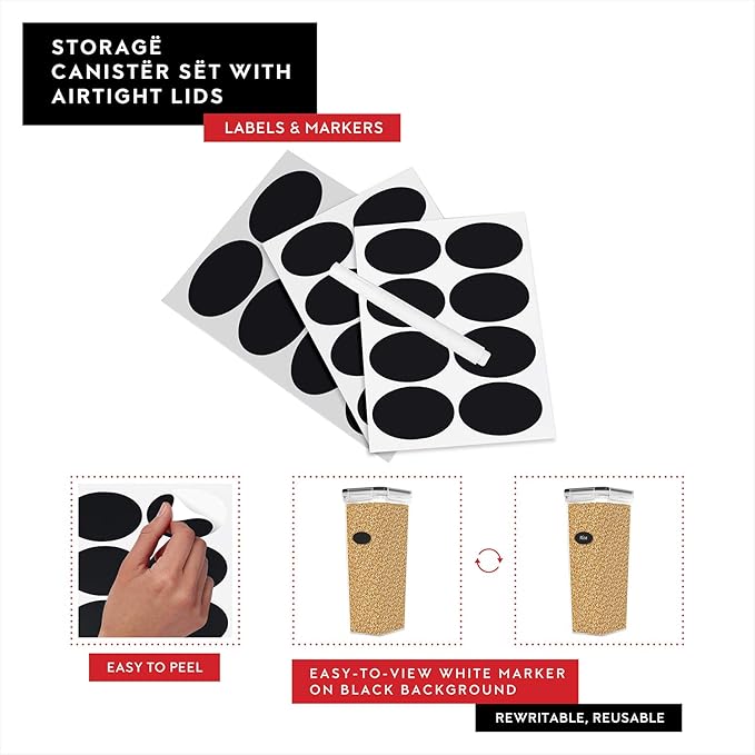 Airtight Food Storage Containers with Lids Set of 4-95 fl. oz Pasta storage Containers, BPA Free Plastic Spaghetti container