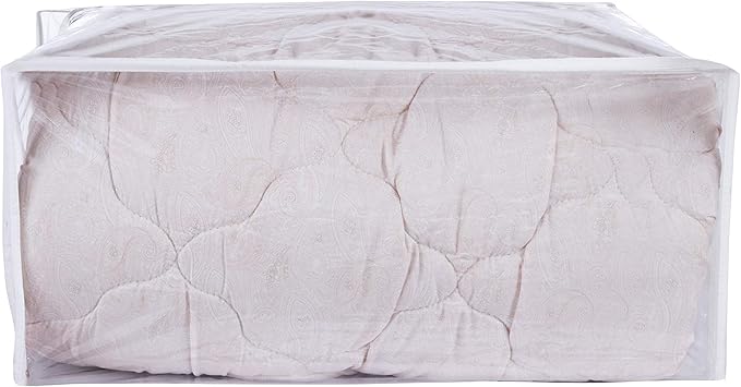 Clear Vinyl Storage Bags with Zipper 24x20x11 Inch, 3 Pack.