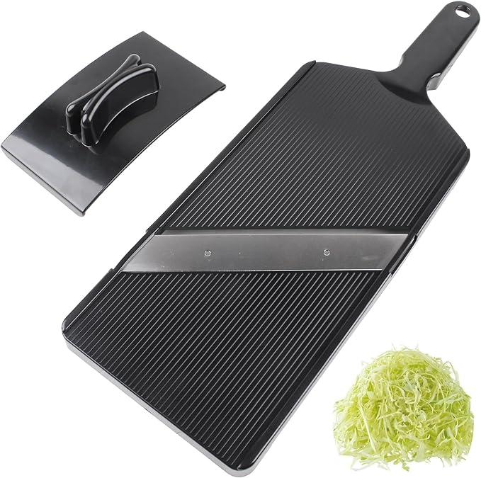 Cabbage Slicer Smart Ultra-Thin Julienne - 0.04 inch Professional Thin Sauerkraut Coleslaw Cutter Japanese Stainless Steel Blade Food Fruit Slicing Shredder