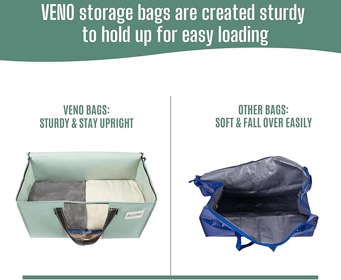 6 Pack Heavy Duty Moving Bags, Light Green Matte, 6 Pack