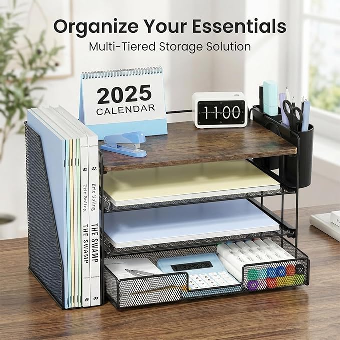 Wood Desk Organizers and Accessories