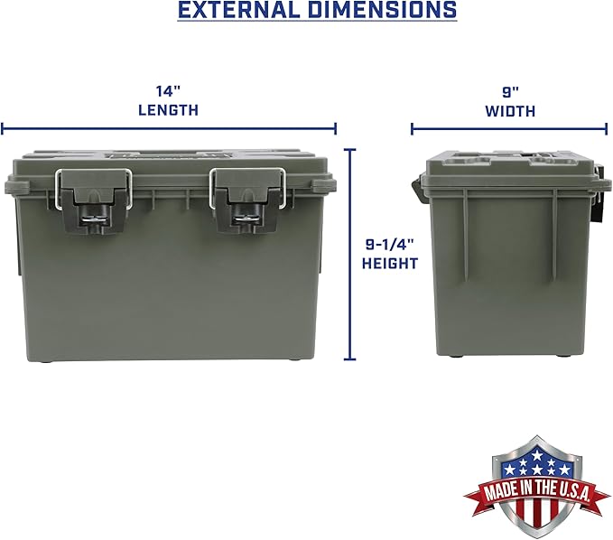 12774 XL Storage Bins With Lids, 2-Pack Stackable Storage Bins, Made in USA