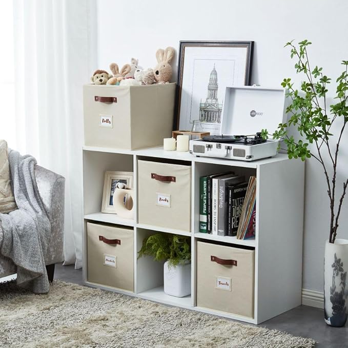Storage Baskets, Kallax / 4pcs, Beige