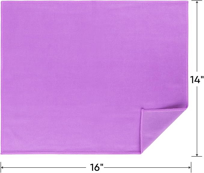HOMEXCEL Microfiber Glass Cleaning Cloths 6 PK, Lint Free Streak Free, Reusable Microfiber Magic Cleaning Cloth for Windows, Glasses, Mirrors, Screens