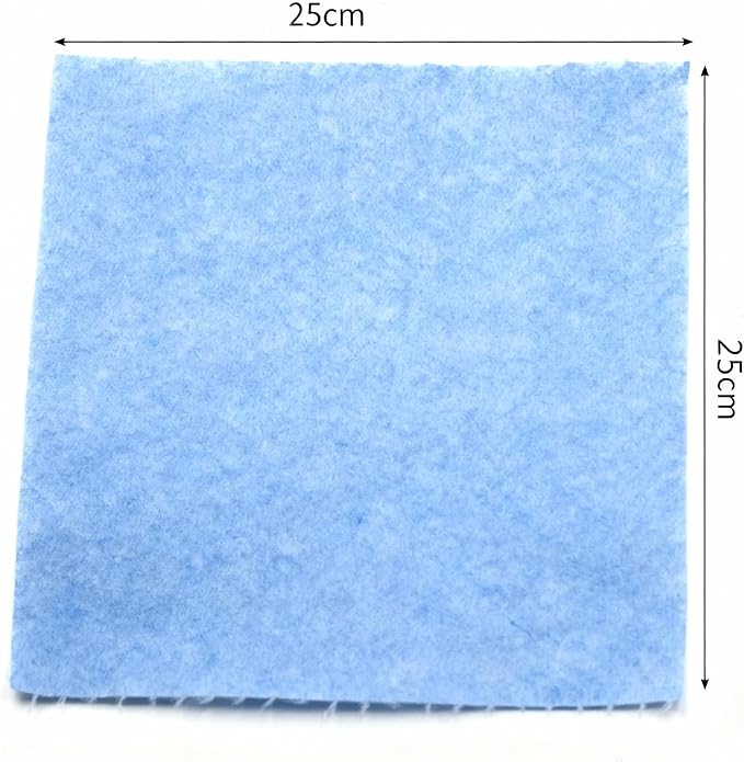 Reusable Coconut Fiber Dishcloth Roll – Eco-Friendly Cleaning Cloths, 20 Sheets (25×25 cm), Strong Absorbent Quick-Dry Towels for Kitchen,Bathroom,Garage,Car,Multiuse, Easy-Tear Perforated Roll, Blue