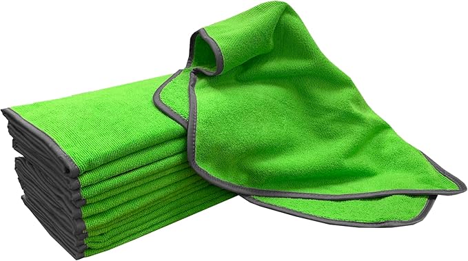 Detailer's Preference Large 320 GSM Microfiber Towels for Car Detailing, Washing, Drying, Ultra Soft Terry Weave, Scratch-Free, Lint-Free