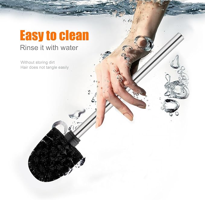 Ibergrif Bathroom Brushes, Stainless Steel, Silver, One Size