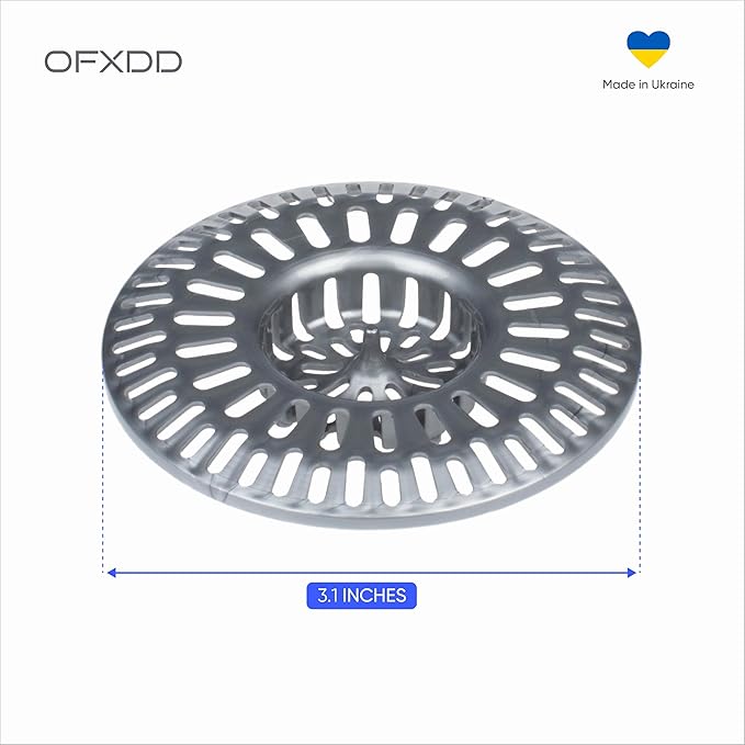 Kitchen Sink Drain Trap Basket - Bathroom Shower Hair Cover Strainer - Bath Tub Mesh Clear Traper Bathtub Trapper