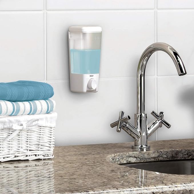 Better Living Products Clear Choice 1 Single Soap Dispenser, One Chamber, White